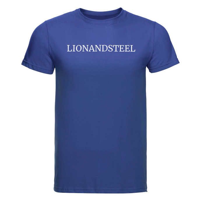 Slim-Fit T-Shirt Men 'LIONANDSTEEL' Blue