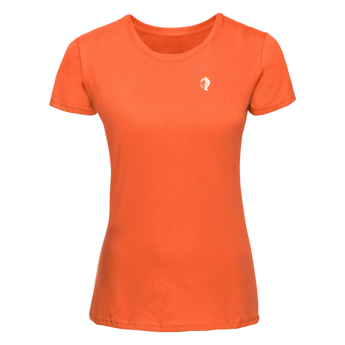 Slim-Fit T-Shirt Women Orange