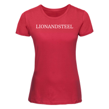 Afbeelding in Gallery-weergave laden, Slim-Fit T-Shirt Women &#39;LIONANDSTEEL&#39; Red
