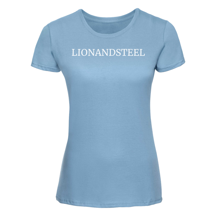 Slim-Fit T-Shirt Women 'LIONANDSTEEL' Light Blue