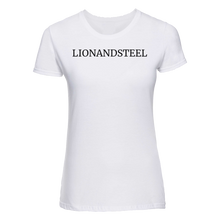 Afbeelding in Gallery-weergave laden, Slim-Fit T-Shirt Women &#39;LIONANDSTEEL&#39; White
