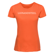 Afbeelding in Gallery-weergave laden, Slim-Fit T-Shirt Women &#39;LIONANDSTEEL&#39; Orange
