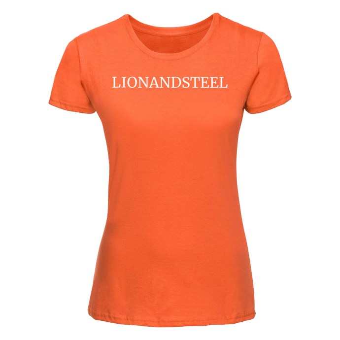 Slim-Fit T-Shirt Women 'LIONANDSTEEL' Orange